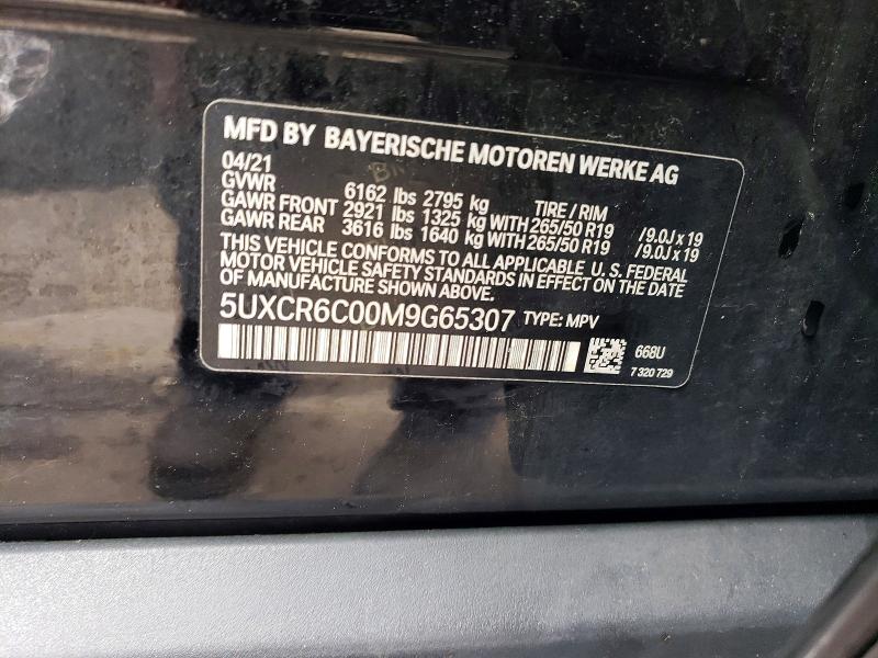 Aukcja sprzedaży 2021 Bmw X5, vin: 5UXCR6C00M9G65307, numer aukcji: 57820056
