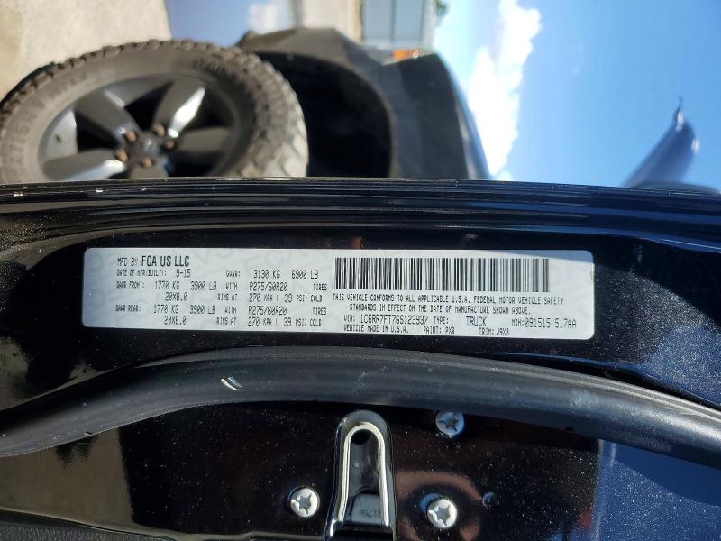 Продажа на аукционе авто 2016 Ram 1500, vin: 1C6RR7FT7GS123937, номер лота: 57535996