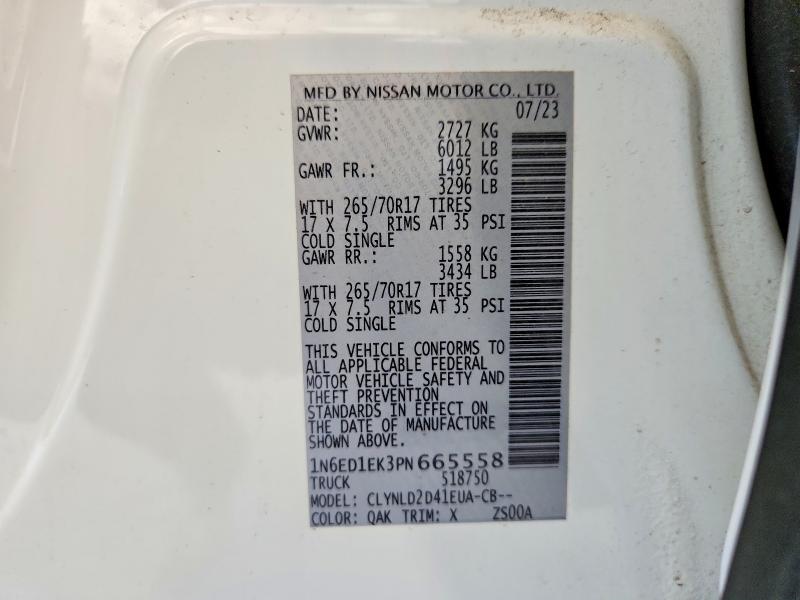 Продаж на аукціоні авто 2023 Nissan Frontier, vin: 1N6ED1EK3PN665558, номер лоту: 56766896