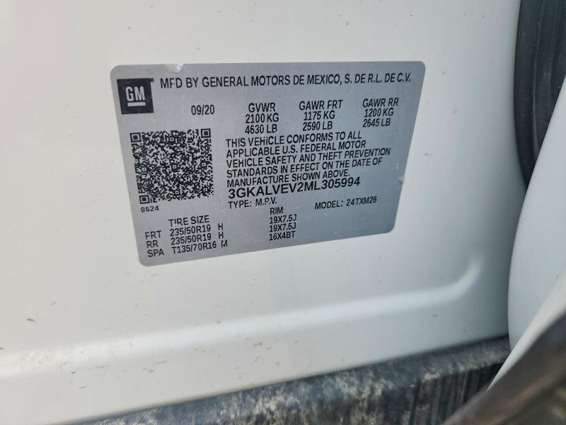 Aukcja sprzedaży 2021 Gmc Terrain, vin: 3GKALVEV2ML305994, numer aukcji: 56723066