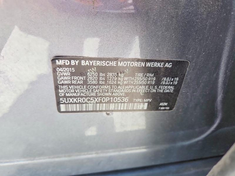 Продажа на аукционе авто 2015 Bmw X5, vin: 5UXKR0C5XF0P10536, номер лота: 56543756