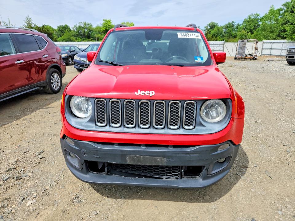 2016 Jeep Renegade მანქანა იყიდება აუქციონზე, vin: ZACCJABT6GPD08141, აუქციონის ნომერი: 58031116