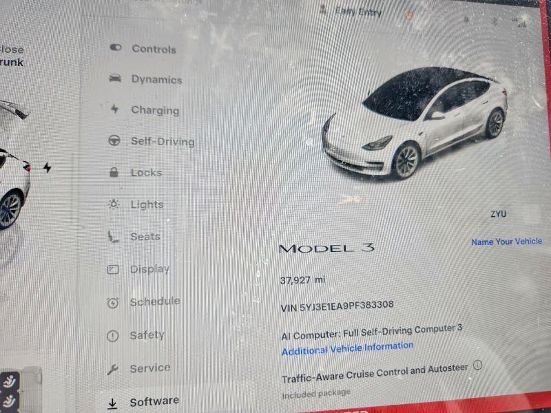 Aukcja sprzedaży 2023 Tesla Model 3, vin: 5YJ3E1EA9PF383308, numer aukcji: 57612296