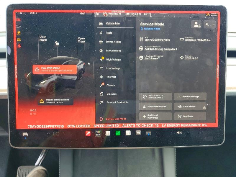 Продажа на аукционе авто 2023 Tesla Model Y, vin: 7SAYGDEE9PF877515, номер лота: 56489126
