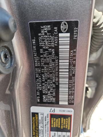57425246 :رقم المزاد ، 4T1BF1FK1HU769872 vin ، 2017 Toyota Camry مزاد بيع