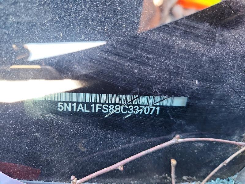 55546046 :رقم المزاد ، 5N1AL1FS8SC337071 vin ، 2025 Infiniti Qx60 مزاد بيع