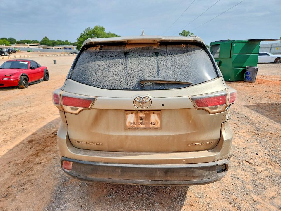Продаж на аукціоні авто 2016 Toyota Highlander, vin: 5TDDKRFH6GS230355, номер лоту: 57958696