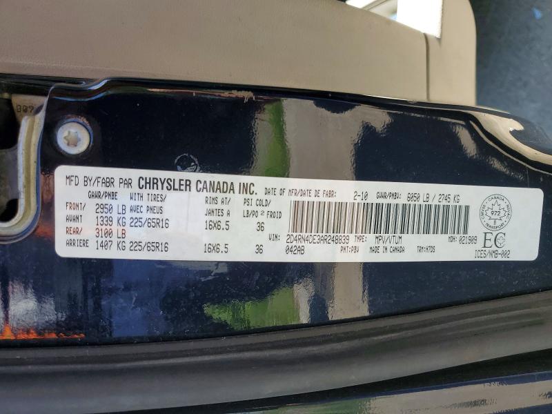 Продаж на аукціоні авто 2010 Dodge Grand Caravan, vin: 2D4RN4DE3AR248839, номер лоту: 54086026