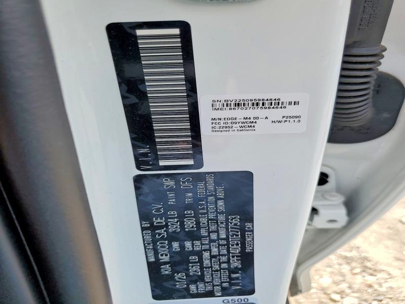 59347686 :رقم المزاد ، 3KPFT4DE9TE277563 vin ، 2026 Kia K4 مزاد بيع