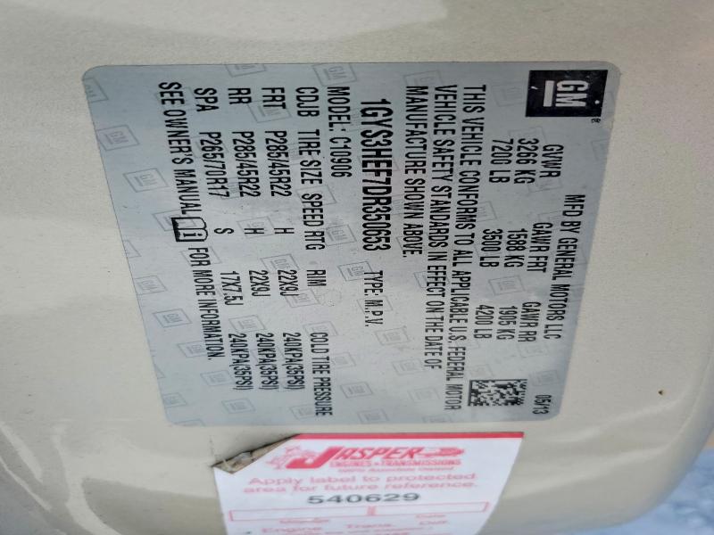 Aukcja sprzedaży 2013 Cadillac Escalade, vin: 1GYS3HEF7DR350653, numer aukcji: 56115606