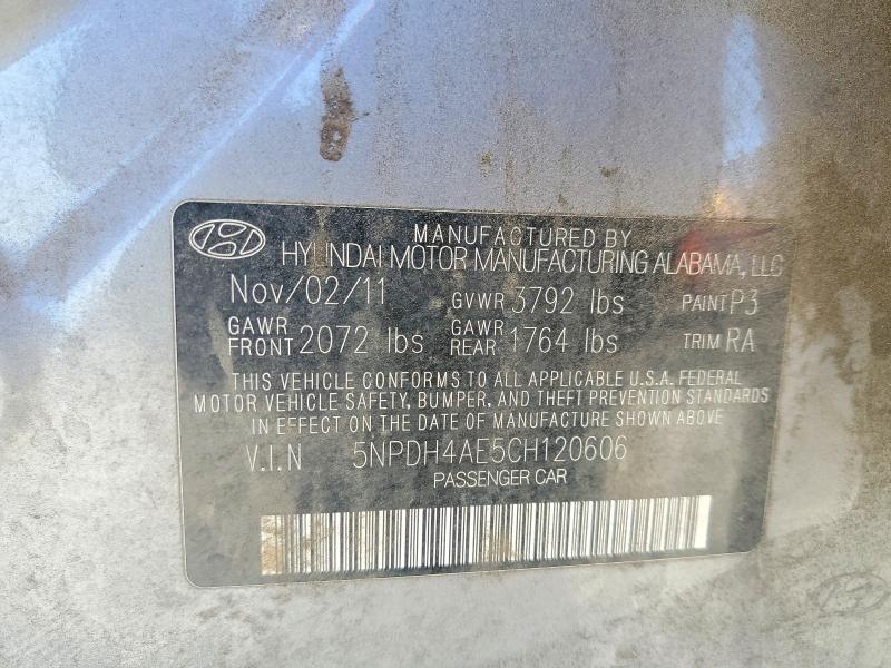 Продажа на аукционе авто 2012 Hyundai Elantra, vin: 5NPDH4AE5CH120606, номер лота: 56704466