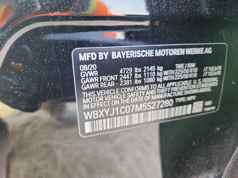 Продажа на аукционе авто 2021 Bmw X2, vin: WBXYJ1C07M5S27280, номер лота: 56980296