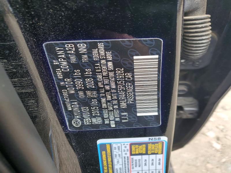85608635 :رقم المزاد ، KMHLR4AF5PU519282 vin ، 2023 Hyundai Elantra مزاد بيع