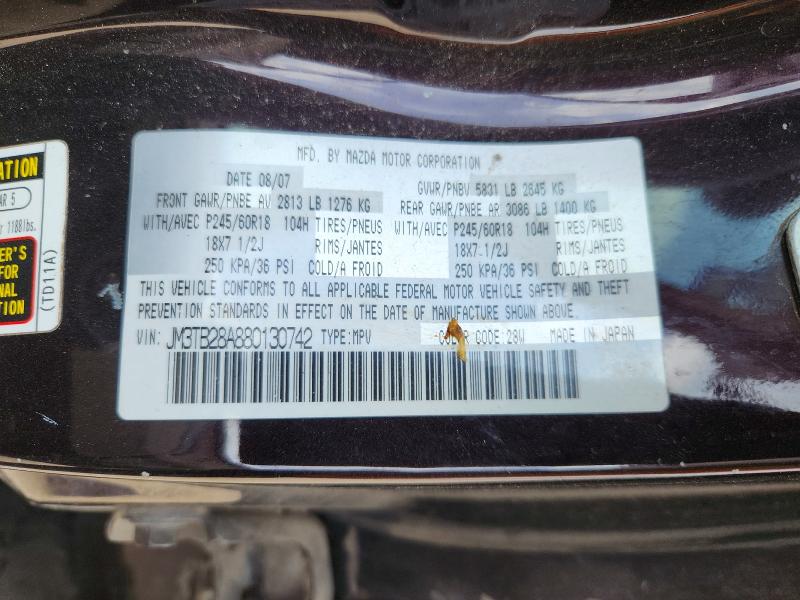 Продажа на аукционе авто 2008 Mazda Cx-9, vin: JM3TB28A880130742, номер лота: 56086216