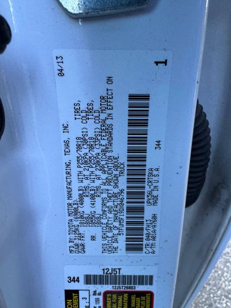 Auction sale of the 2013 Toyota Tundra, vin: 5TFUM5F19DX046796, lot number: 57445656