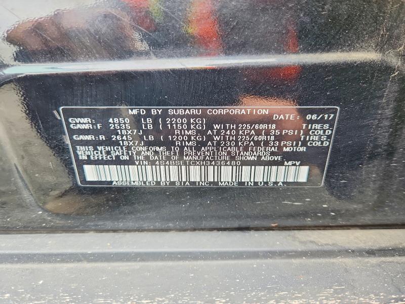 Продажа на аукционе авто 2017 Subaru Outback, vin: 4S4BSETCXH3436480, номер лота: 55882716
