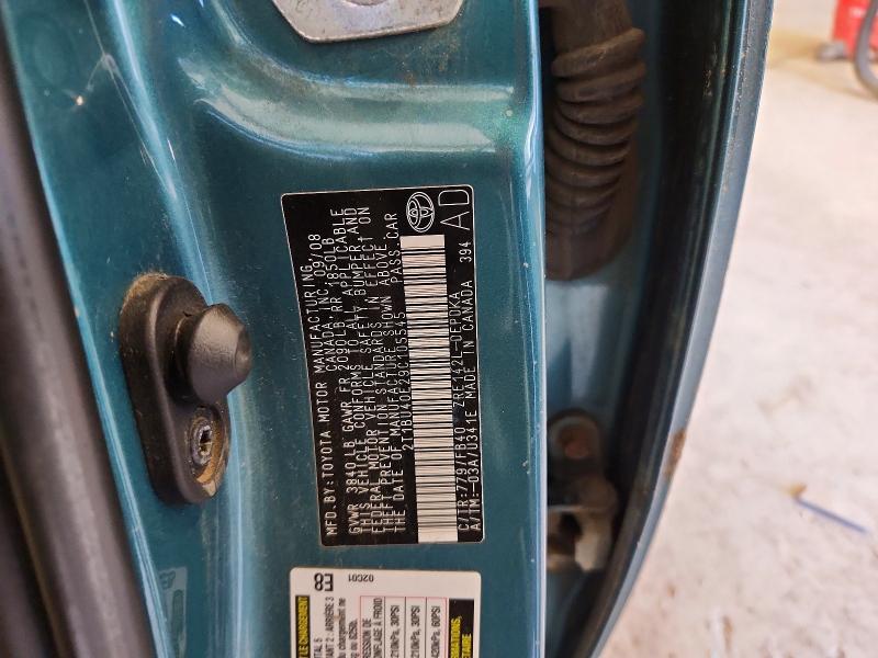 Aukcja sprzedaży 2009 Toyota Corolla, vin: 2T1BU40E29C105545, numer aukcji: 58072586
