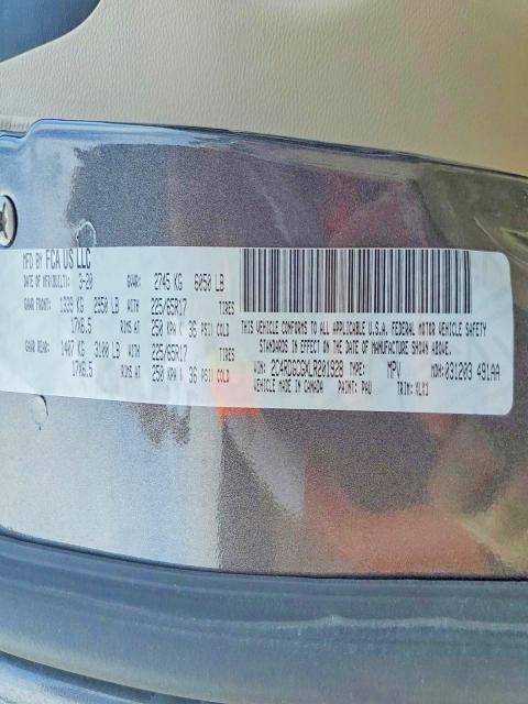 Aukcja sprzedaży 2020 Dodge Grand Caravan, vin: 2C4RDGCGXLR201928, numer aukcji: 56139836