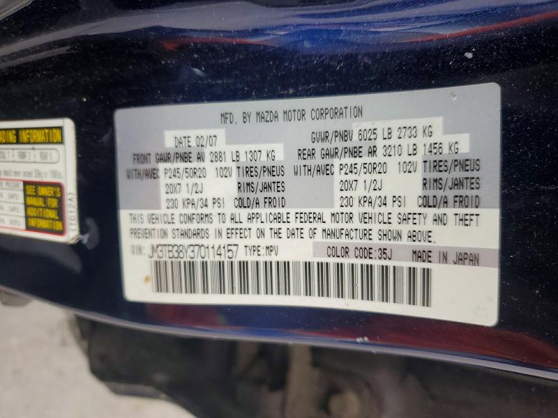 Aukcja sprzedaży 2007 Mazda Cx-9, vin: JM3TB38Y370114157, numer aukcji: 58739876