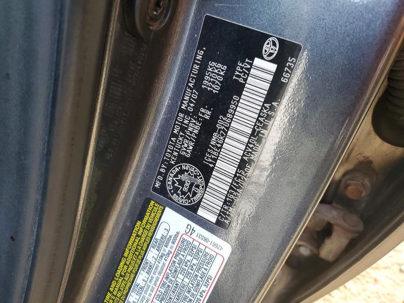 2007 Toyota Camry მანქანა იყიდება აუქციონზე, vin: 4T1BE46K77U689950, აუქციონის ნომერი: 49399616