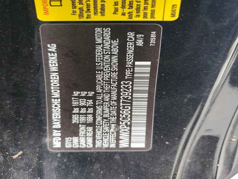 Продаж на аукціоні авто 2016 Mini Cooper, vin: WMWXP5C56GT739233, номер лоту: 58839916