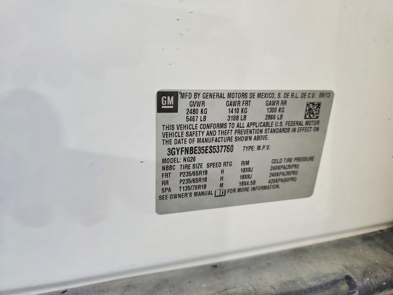 Продаж на аукціоні авто 2014 Cadillac Srx, vin: 3GYFNBE35ES537760, номер лоту: 57365496