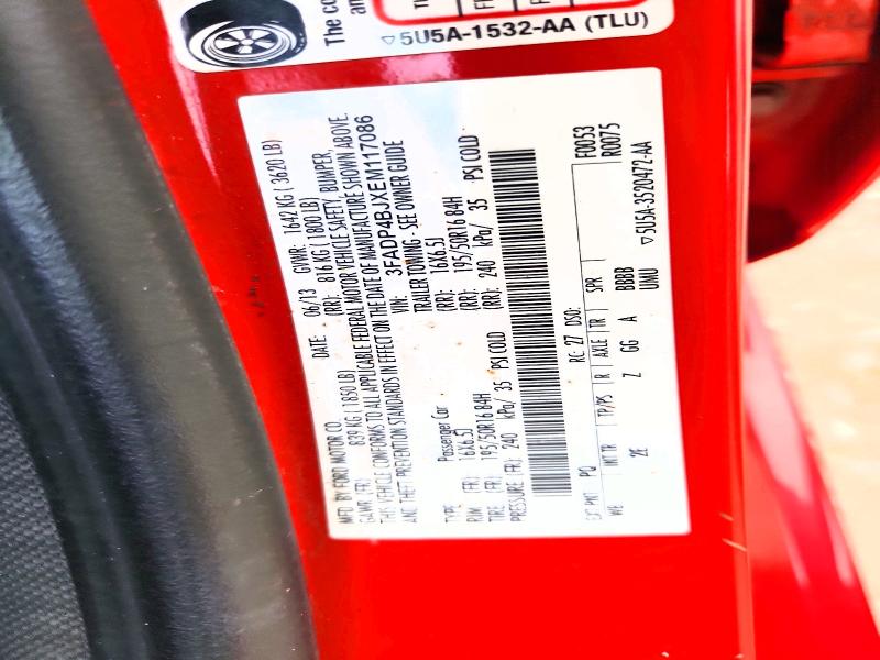 Продажа на аукционе авто 2014 Ford Fiesta, vin: 3FADP4BJXEM117086, номер лота: 57348276