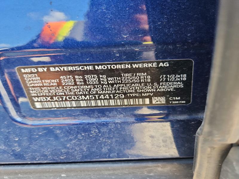 Продажа на аукционе авто 2021 Bmw X1, vin: WBXJG7C03M5T44129, номер лота: 57027366