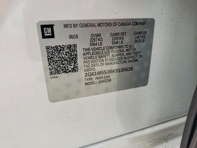 Продажа на аукционе авто 2019 Cadillac Xts, vin: 2G61M5S36K9100628, номер лота: 58112076