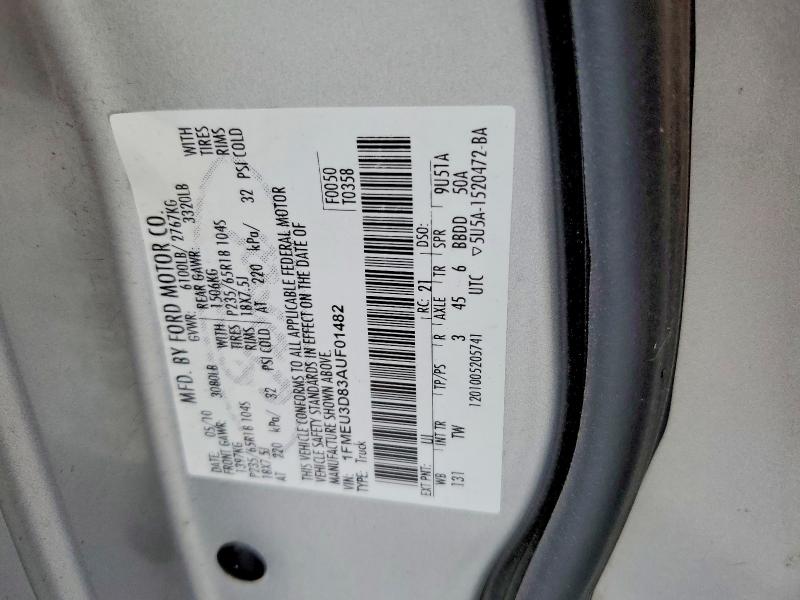 59060336 :رقم المزاد ، 1FMEU3D83AUF01482 vin ، 2010 Ford Explorer Sport Trac مزاد بيع