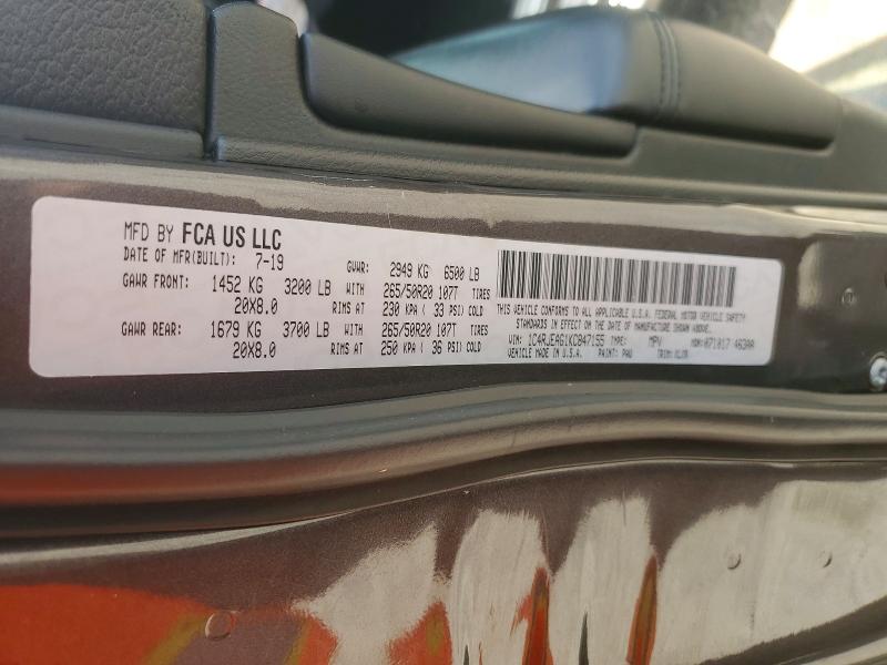 57264416 :رقم المزاد ، 1C4RJEAG1KC847155 vin ، 2019 Jeep Grand Cherokee مزاد بيع