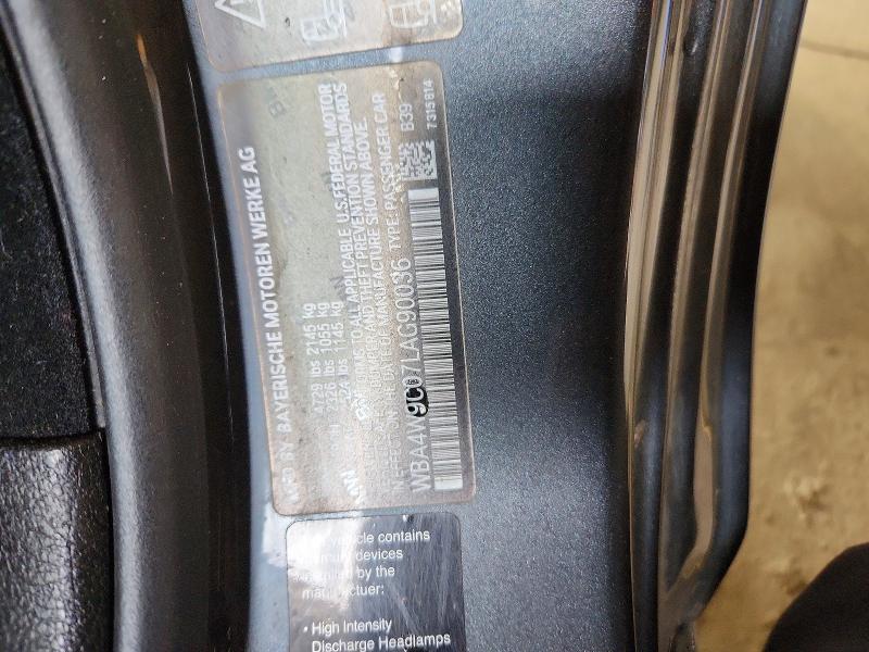 57943436 :رقم المزاد ، WBA4W9C07LAG90036 vin ، 2020 Bmw 440xi مزاد بيع