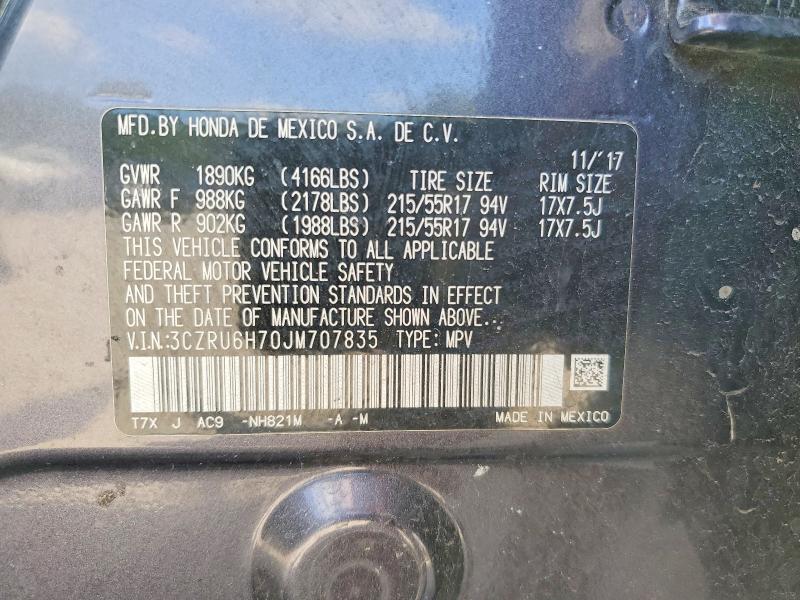 Aukcja sprzedaży 2018 Honda Hr-v, vin: 3CZRU6H70JM707835, numer aukcji: 56514886