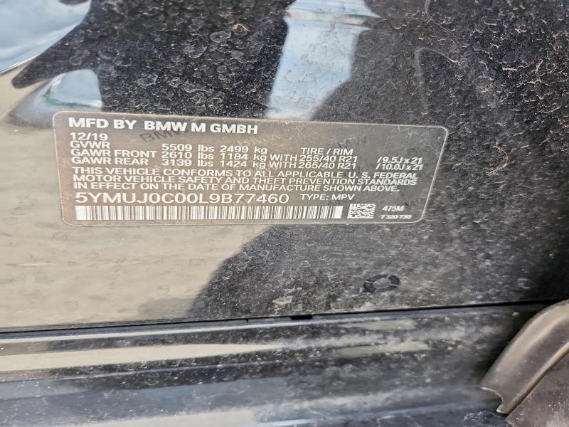 Продажа на аукционе авто 2020 Bmw X4, vin: 5YMUJ0C00L9B77460, номер лота: 57931996