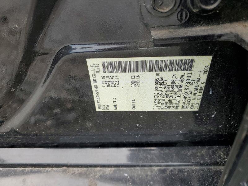 Aukcja sprzedaży 2012 Nissan Maxima, vin: 1N4AA5AP0CC828391, numer aukcji: 56259366