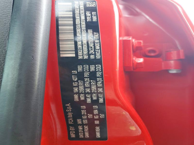 2016 Jeep Renegade მანქანა იყიდება აუქციონზე, vin: ZACCJABT6GPD64161, აუქციონის ნომერი: 57643786