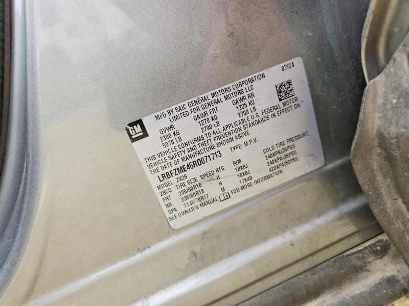 2024 Buick Envision მანქანა იყიდება აუქციონზე, vin: LRBFZME46RD071713, აუქციონის ნომერი: 58321216
