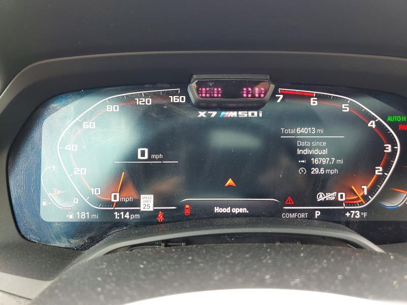 2022 Bmw X7 მანქანა იყიდება აუქციონზე, vin: 5UXCX6C05N9K37365, აუქციონის ნომერი: 57039336