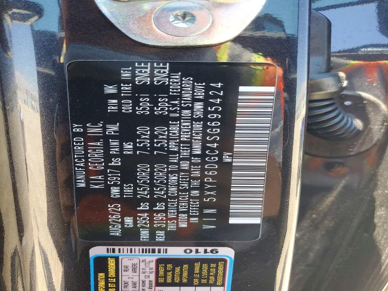 Продаж на аукціоні авто 2025 Kia Telluride, vin: 5XYP6DGC4SG695424, номер лоту: 57706696