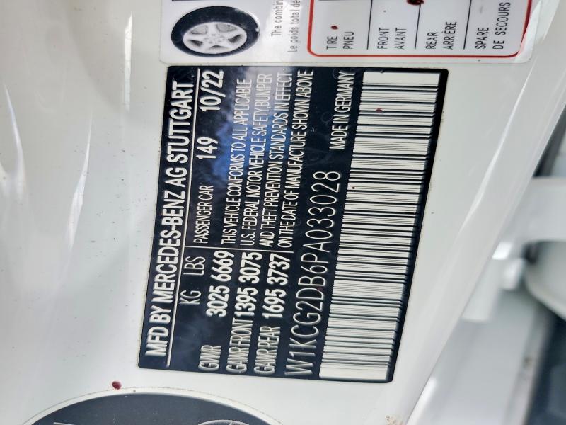 57041006 :رقم المزاد ، W1KCG2DB6PA033028 vin ، 2023 Mercedes-benz Eqs Sedan مزاد بيع