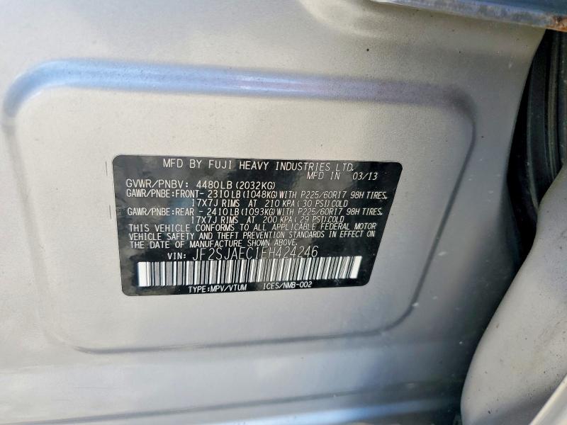 Aukcja sprzedaży 2014 Subaru Forester, vin: JF2SJAEC1EH424246, numer aukcji: 55162996