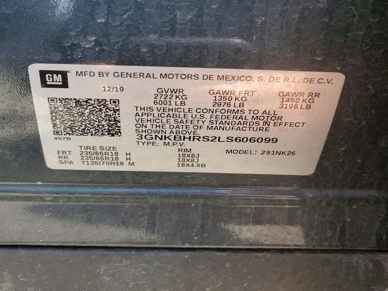 Продажа на аукционе авто 2020 Chevrolet Blazer, vin: 3GNKBHRS2LS606099, номер лота: 57541346