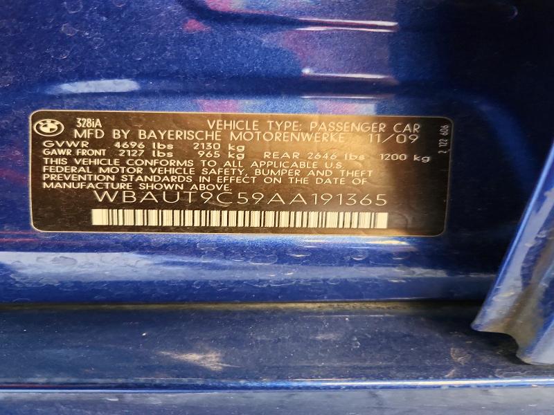 Aukcja sprzedaży 2010 Bmw 328, vin: WBAUT9C59AA191365, numer aukcji: 57777236