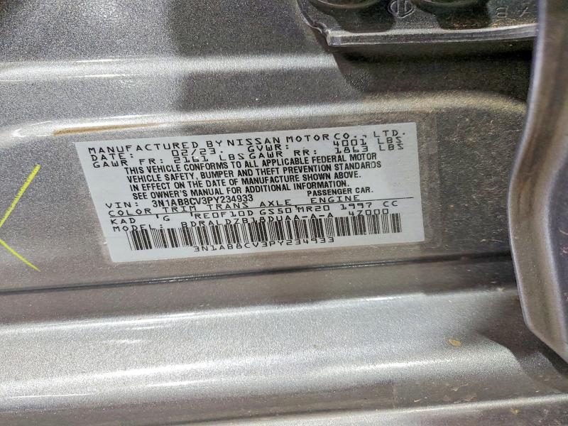 Продажа на аукционе авто 2023 Nissan Sentra, vin: 3N1AB8CV3PY234933, номер лота: 57326786