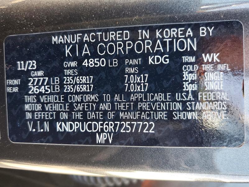 Aukcja sprzedaży 2024 Kia Sportage, vin: KNDPUCDF6R7257722, numer aukcji: 59194216