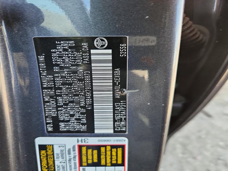 2009 Toyota Camry მანქანა იყიდება აუქციონზე, vin: 4T1BB46K79U088873, აუქციონის ნომერი: 55523596