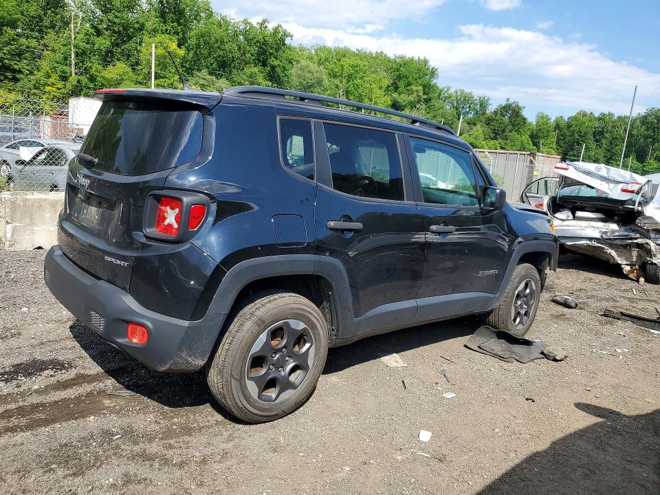 Продажа на аукционе авто 2017 Jeep Renegade, vin: ZACCJBAB1HPG29908, номер лота: 57138386