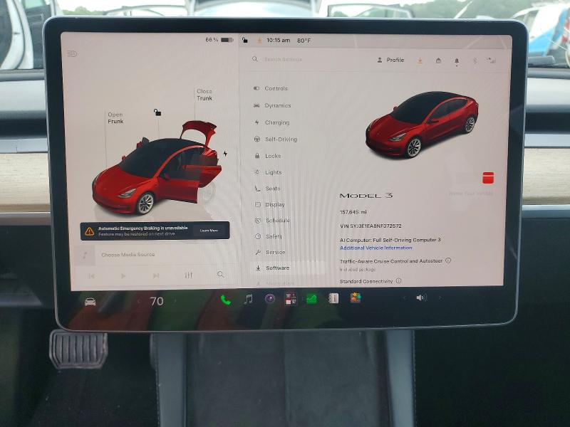 2022 Tesla Model 3 მანქანა იყიდება აუქციონზე, vin: 5YJ3E1EA8NF372572, აუქციონის ნომერი: 56759966
