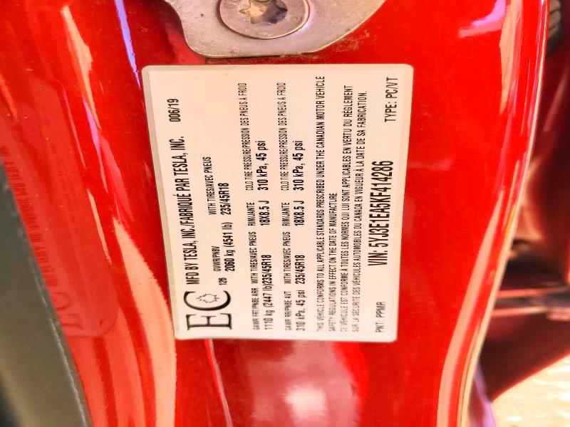Продажа на аукционе авто 2019 Tesla Model 3, vin: 5YJ3E1EA5KF414286, номер лота: 55349546