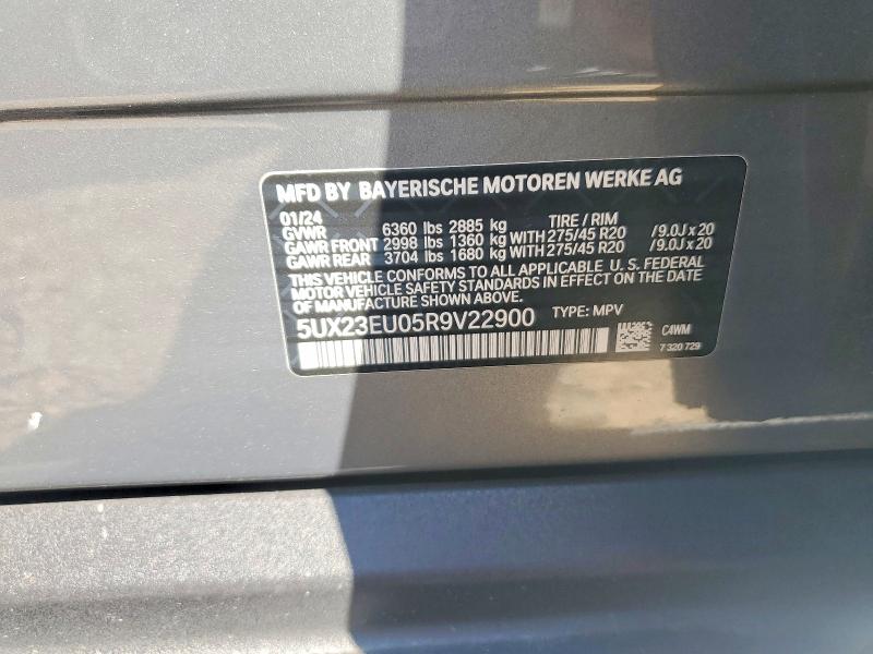 Aukcja sprzedaży 2024 Bmw X5, vin: 5UX23EU05R9V22900, numer aukcji: 57565336